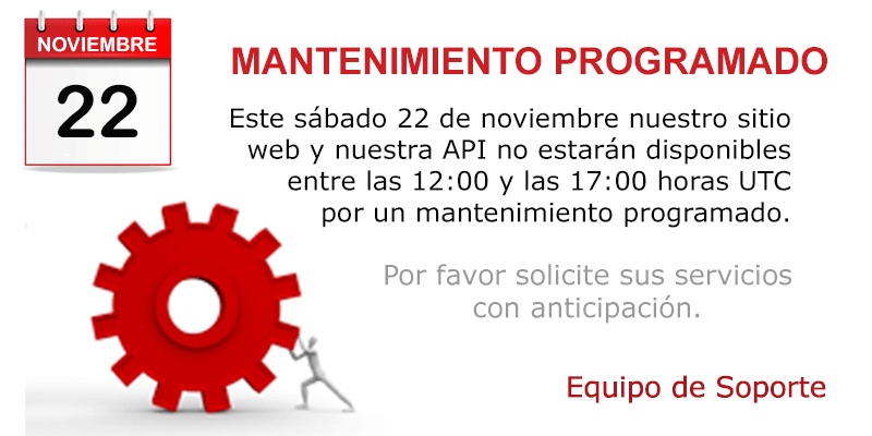 Mantenimiento programado